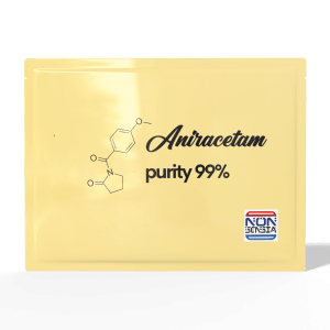 Aniracetam, CAS 72432-10-1 – analytical reference standard, product sachet, laboratory use only