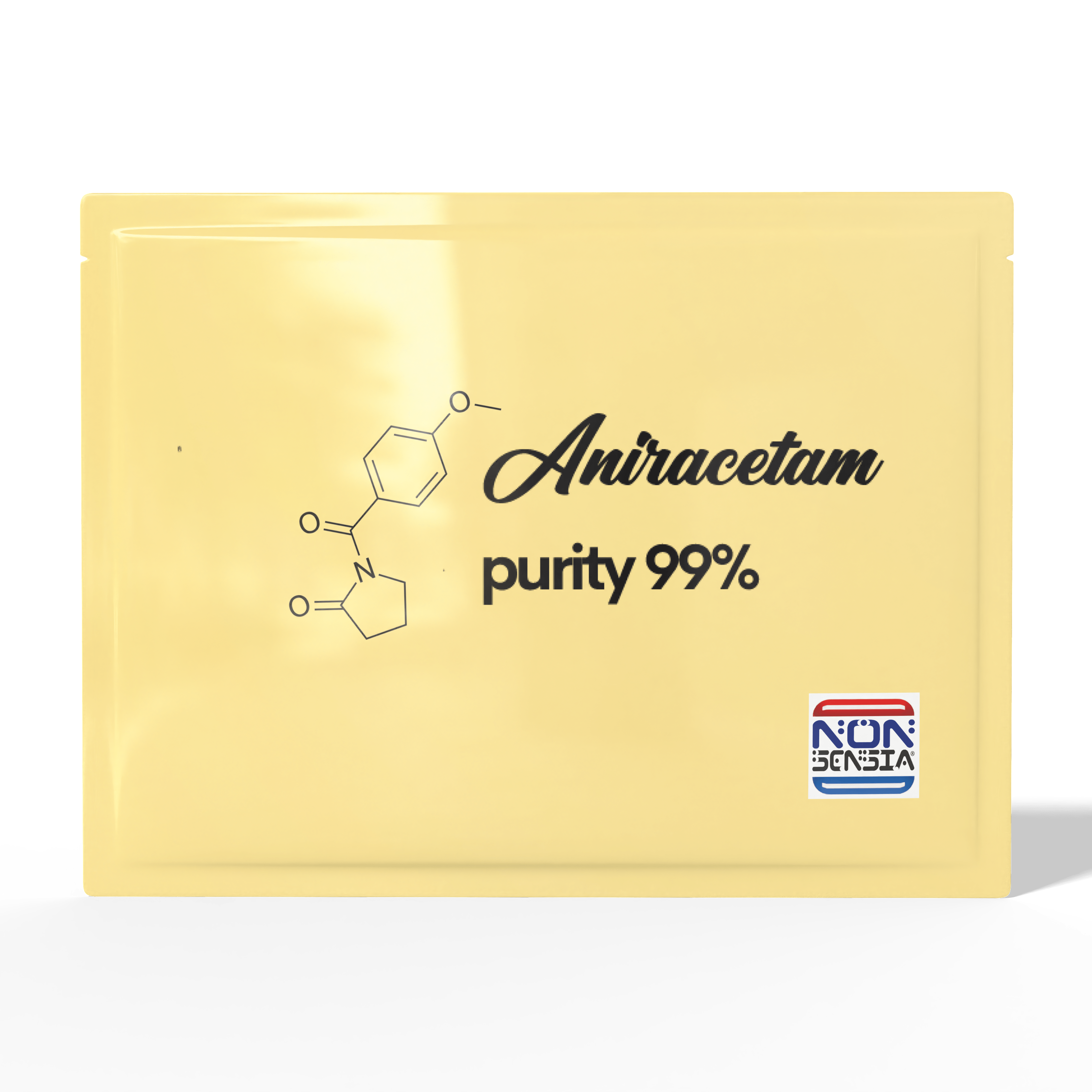 Aniracetam, CAS 72432-10-1 – analytical reference standard, product sachet, laboratory use only