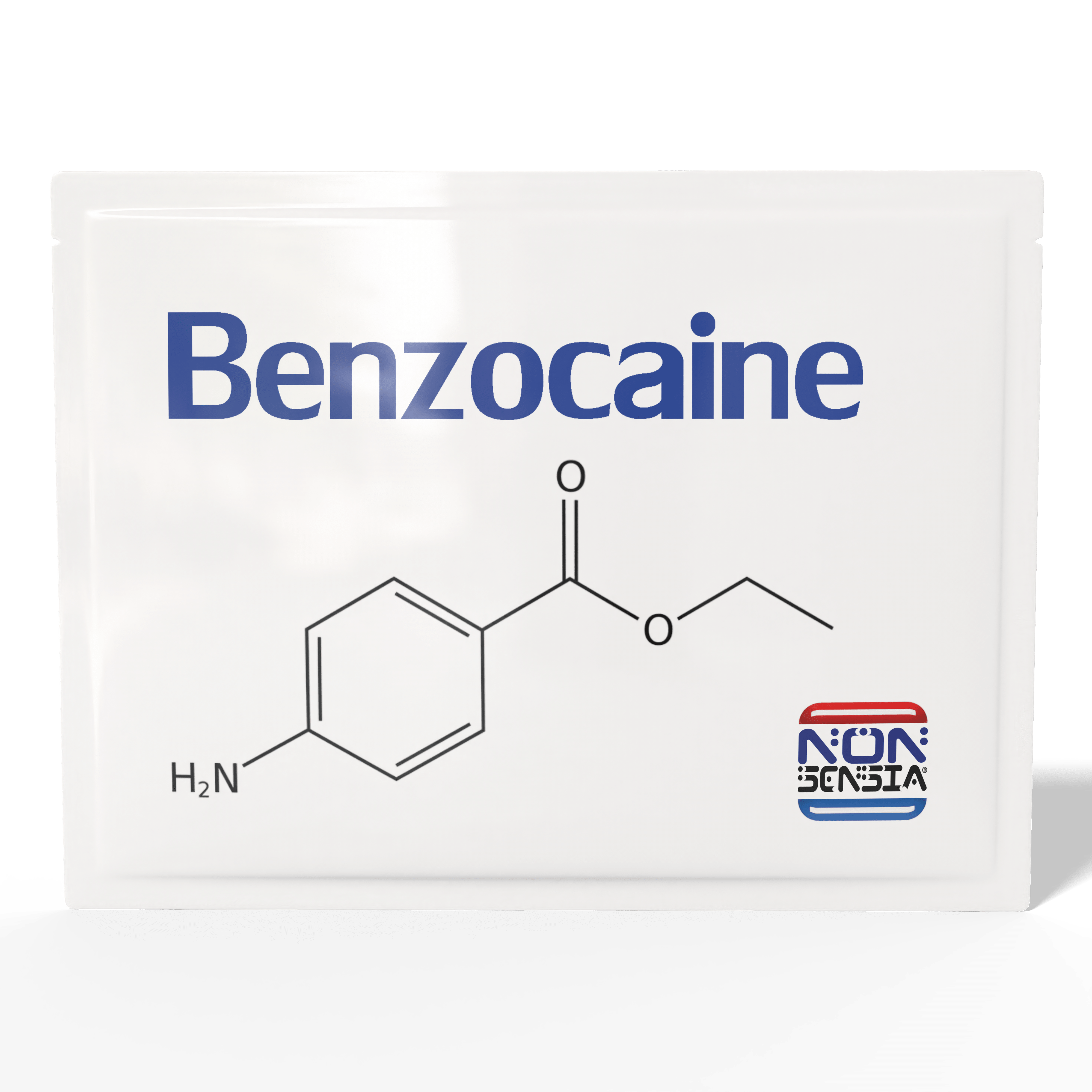 Benzocaine, CAS 94-09-7 – analytical reference standard, 1000 mg, product sachet, laboratory use only