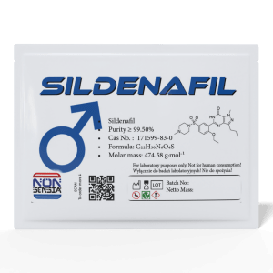 Sildenafil Citrate, CAS 171599-83-0 – analytical reference standard, 1000 mg, product sachet, laboratory use only