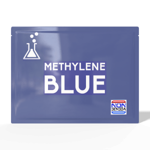 Methylene Blue, CAS 61-73-4 – analytical reference standard, 1000 mg, product sachet, laboratory use only