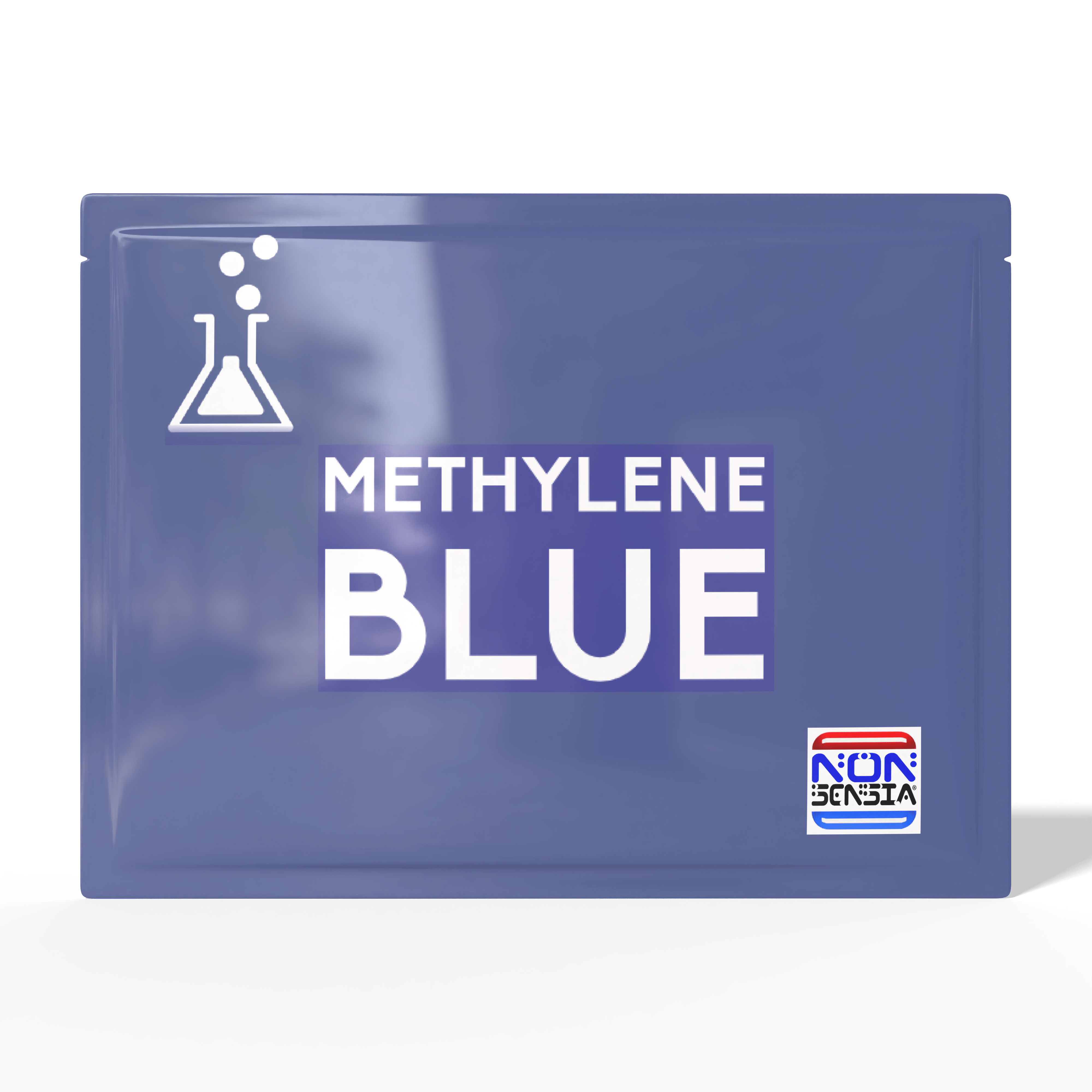 Methylene Blue, CAS 61-73-4 – analytical reference standard, 1000 mg, product sachet, laboratory use only