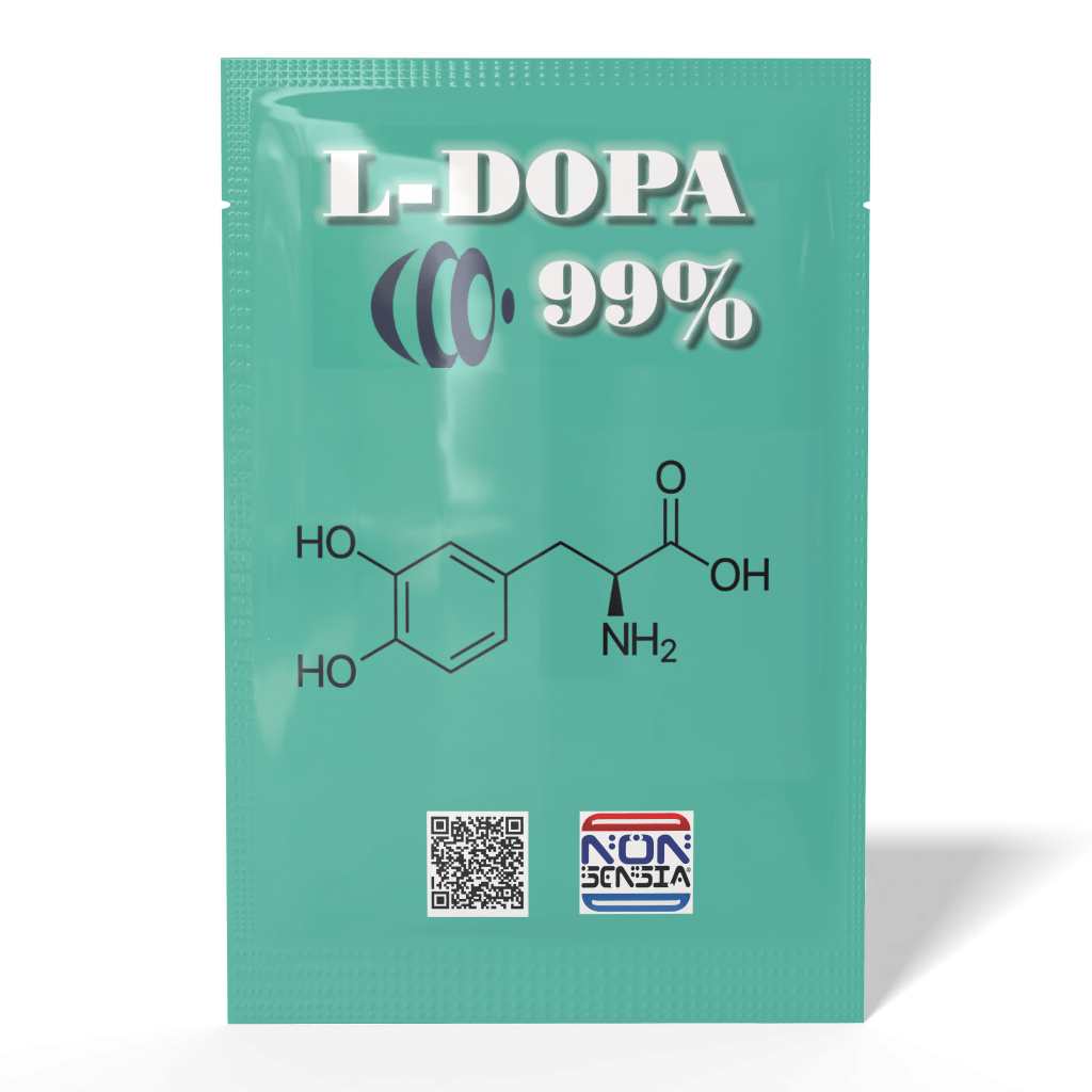 Levodopa (L-DOPA), CAS 59-92-7 – analytical reference standard, 1000 mg, product sachet, laboratory use only