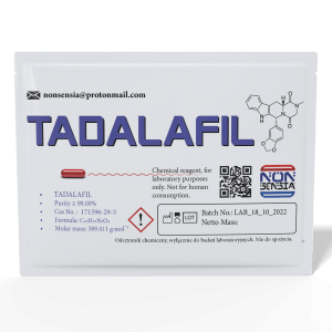 Tadalafil, CAS 171596-29-5 – analytical reference standard, 1000 mg, product sachet, laboratory use only