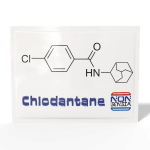 Chlodantane, CAS 185384-80-9 – analytical reference standard, product sachet, laboratory use only
