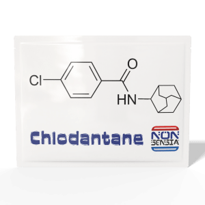 Chlodantane, CAS 185384-80-9 – analytical reference standard, product sachet, laboratory use only