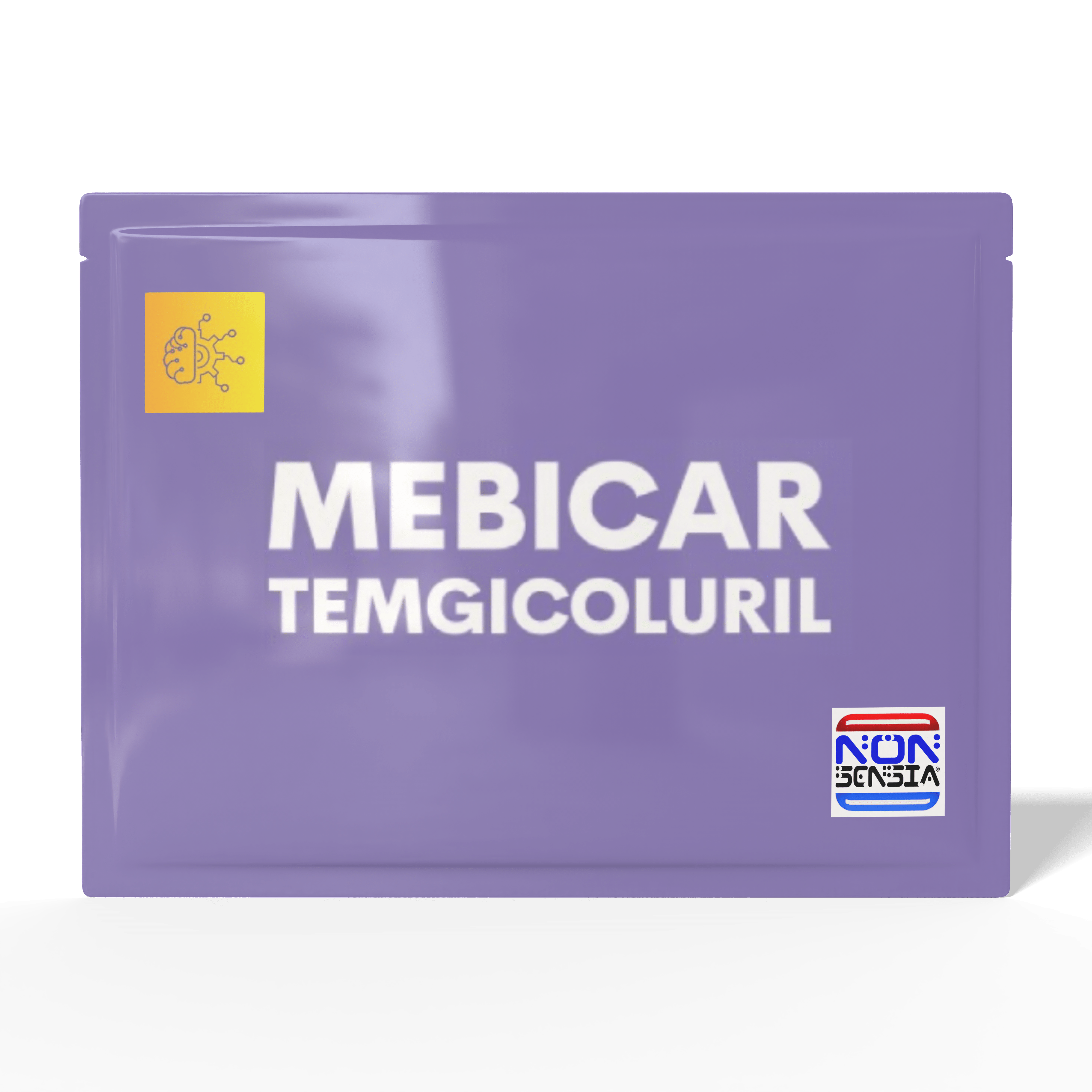 Mebicar (Temgicoluril), CAS 10095-06-4 – analytical reference standard, product sachet, laboratory use only