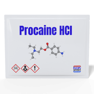 Procaine Hydrochloride, CAS 51-05-8 – analytical reference standard, 1000 mg, product sachet, laboratory use only