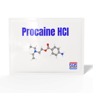 Procaine Hydrochloride, CAS 51-05-8 – analytical reference standard, 1000 mg, product sachet, laboratory use only