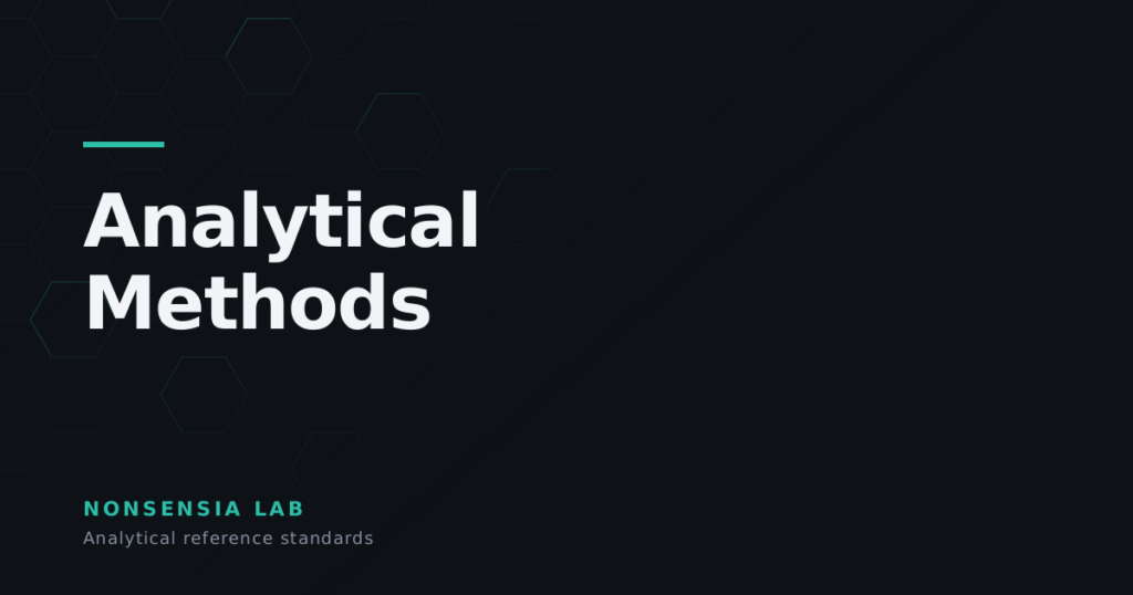 Analytical Methods — analytical reference standards, Nonsensia